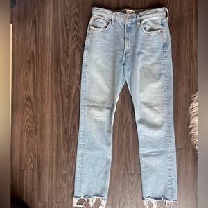 Agolde Lana Mid Rise Straight Jeans